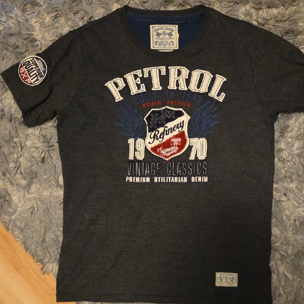 Blue Vintage Petrol Short Sleeve Tee